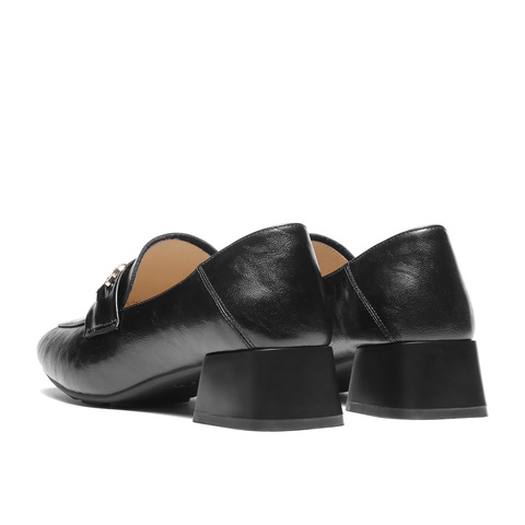 森达乐福鞋女2025秋新时尚通勤气质粗跟舒适单鞋WP048CA5