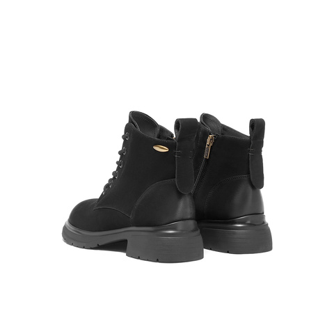 森达马丁靴女2025冬季新款商场同款户外徒步休闲短靴XSZ01DD5