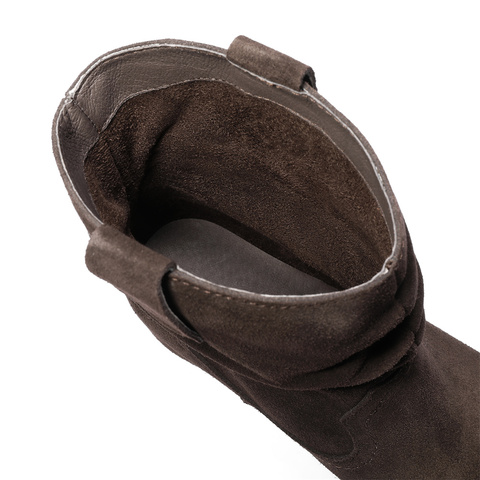 森达时装靴女2025冬新商场同款时尚堆堆靴中筒靴XVK01DZ5