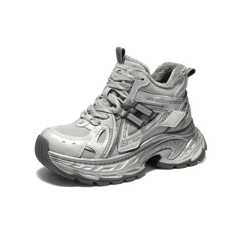 森达休闲靴女2025冬季新款商场同款运动老爹短靴XVP01DD5