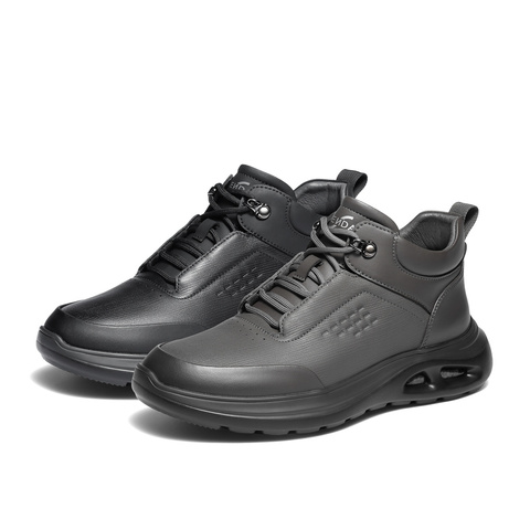 森达休闲靴男2025冬新时尚运动风厚底休闲高帮鞋VD012DD5