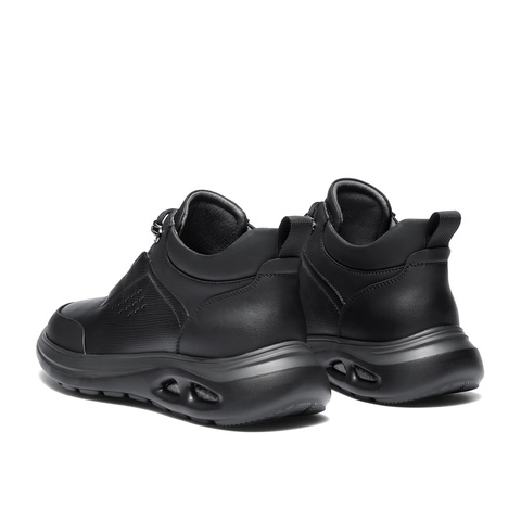 森达休闲靴男2025冬新时尚运动风厚底休闲高帮鞋VD012DD5