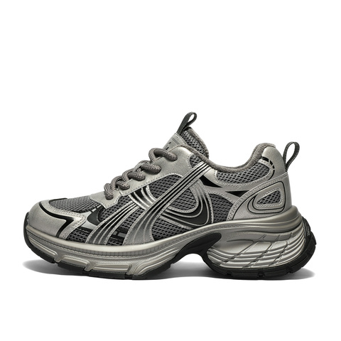 森达老爹鞋女2025季新商场同款网面厚底户外休闲鞋XVE01DM5