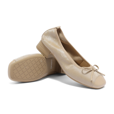 森达时装鞋女2025秋季新款知性通勤粗跟浅口单鞋WP045CQ5