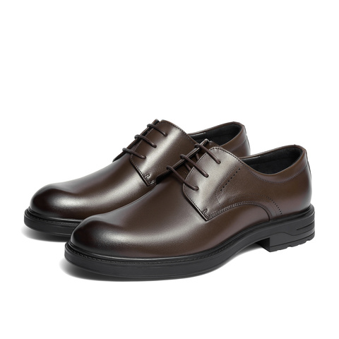 森达正装皮鞋男2025冬新商场同款通勤职场商务鞋2AS01DM5