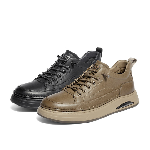 森达工装靴男2025冬新商场同款户外潮流厚底休闲鞋V3052DD5