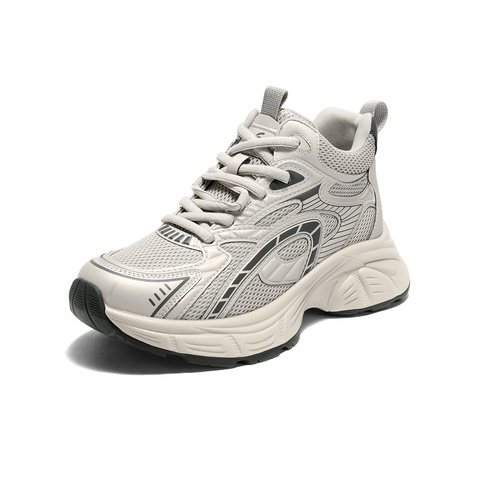 森达高帮鞋女2025冬新商场同款运动厚底休闲老爹鞋XTN01DD5