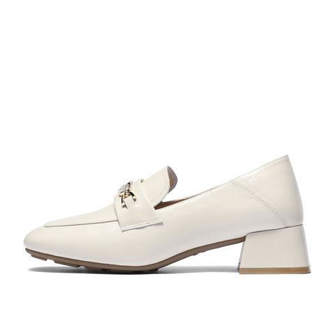 森达乐福鞋女2025秋新时尚通勤气质粗跟舒适单鞋WP048CA5