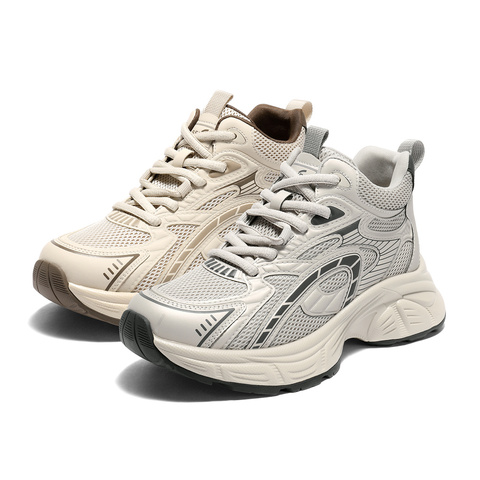 森达高帮鞋女2025冬新商场同款运动厚底休闲老爹鞋XTN01DD5