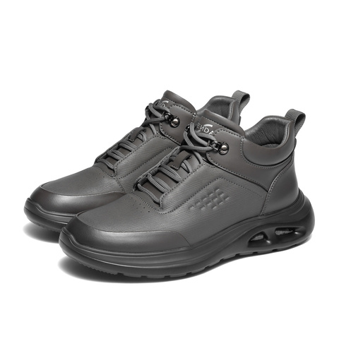 森达休闲靴男2025冬新时尚运动风厚底休闲高帮鞋VD012DD5