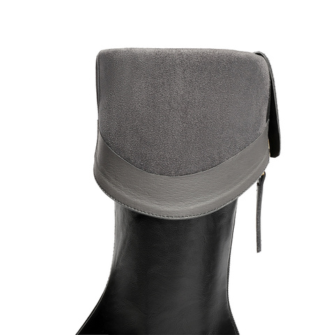 森达骑士靴女2025年冬新商场同款时尚厚底显瘦长筒靴XRT01DG5