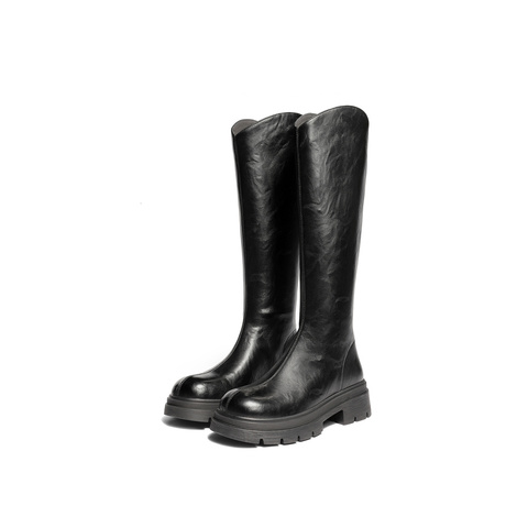 森达骑士靴女2025年冬新商场同款时尚厚底显瘦长筒靴XRT01DG5