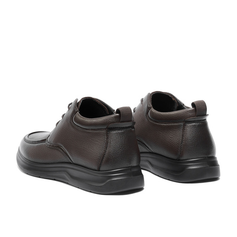 森达休闲皮鞋男2025冬新商场同款舒适软面平底单鞋1ZD01DM5