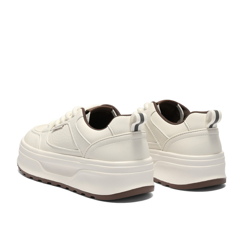 森达小白鞋女2025秋季新款厚底增高户外休闲板鞋WP049CM5