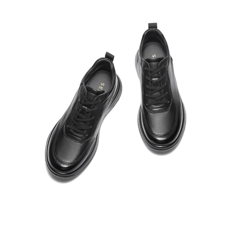 森达皮靴男2025冬新商场同款简约厚底舒适休闲短靴1ZL01DD5