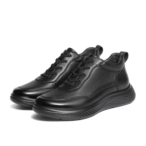 森达皮靴男2025冬新商场同款简约厚底舒适休闲短靴1ZL01DD5