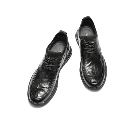 森达皮靴男2025冬季新款商场同款简约舒适厚底休闲鞋2AX01DD5