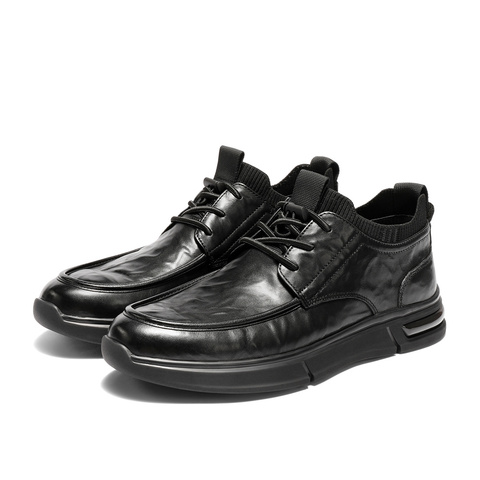 森达皮靴男2025冬季新款商场同款简约舒适厚底休闲鞋2AX01DD5