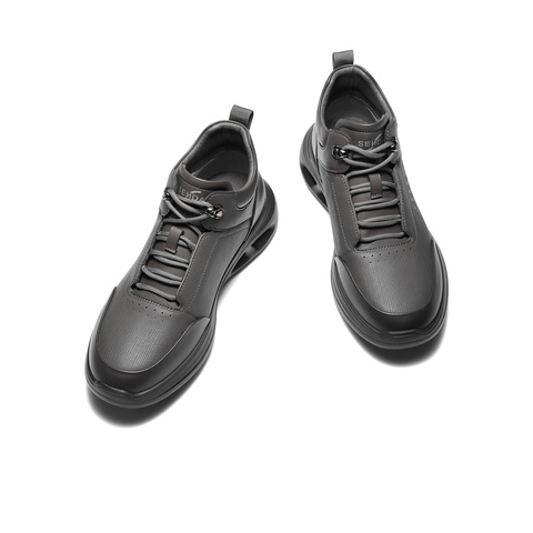 森达休闲靴男2025冬新时尚运动风厚底休闲高帮鞋VD012DD5