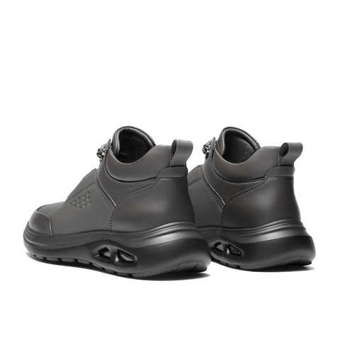 森达休闲靴男2025冬新时尚运动风厚底休闲高帮鞋VD012DD5