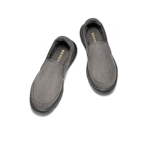 森达乐福鞋男2025冬新一脚蹬舒适保暖厚底休闲鞋WPN06DM5