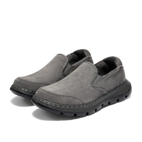 森达乐福鞋男2025冬新一脚蹬舒适保暖厚底休闲鞋WPN06DM5