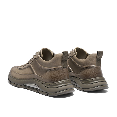 森达高帮鞋男2025冬季新款户外运动风厚底休闲短靴VD011DD5