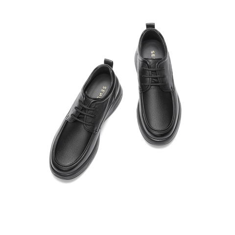 森达皮靴男2025冬季新款商场同款简约厚底休闲短靴1ZC01DD5