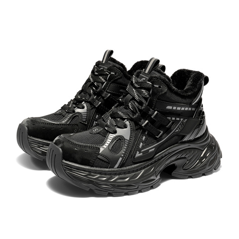 森达休闲靴女2025冬季新款商场同款运动老爹短靴XVP01DD5