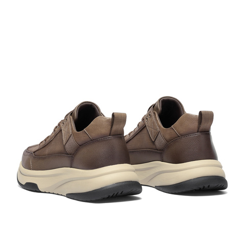 森达休闲靴男2025冬季新款商场同款运动风厚底短靴1ZS01DD5