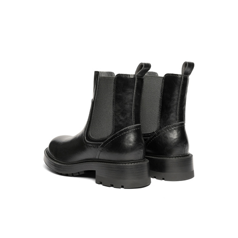 森达切尔西靴女2025冬新商场同款英伦潮流休闲短靴XVM01DD5