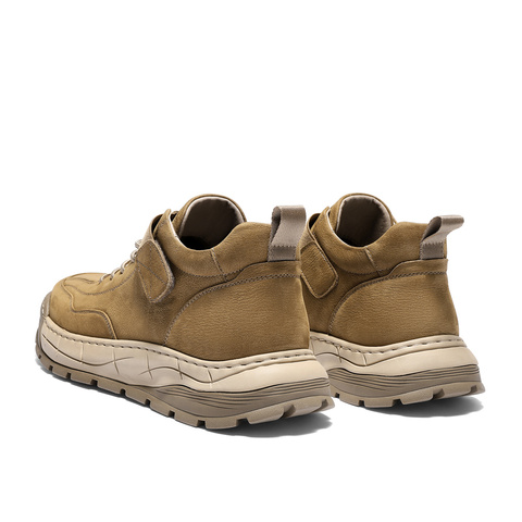 森达工装靴男2025冬新商场同款户外徒步厚底休闲鞋DB005DD5
