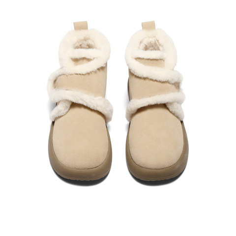 森达雪地靴女2025冬新商场同款舒适保暖户外短靴XTD01DD5