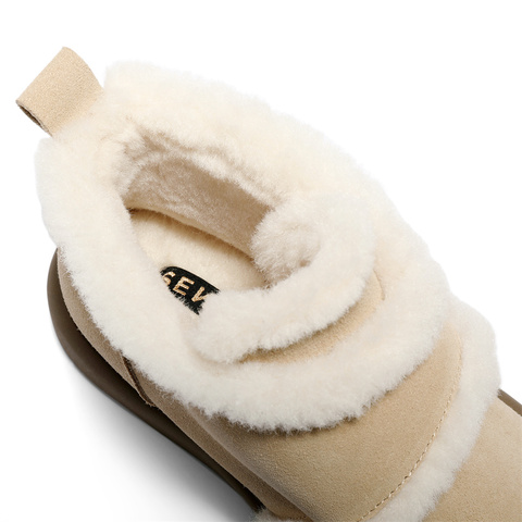 森达雪地靴女2025冬新商场同款舒适保暖户外短靴XTD01DD5