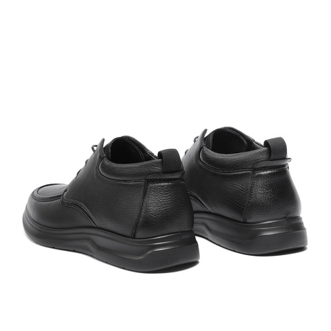 森达休闲皮鞋男2025冬新商场同款舒适软面平底单鞋1ZD01DM5