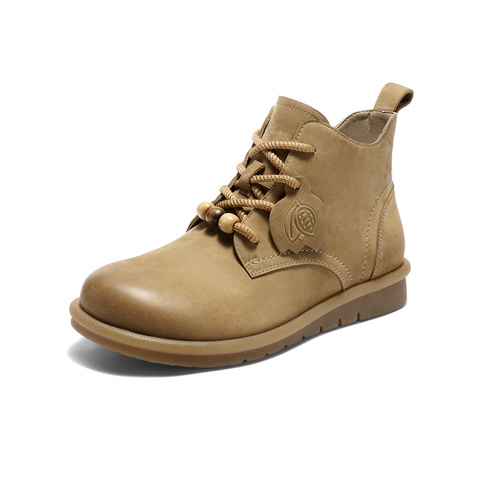 森达马丁靴女2025冬新商场同款可可平底休闲短靴4DS40DD5