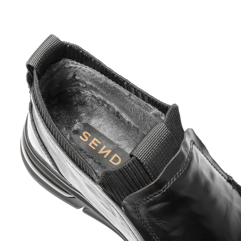 森达皮靴男2025冬季新款商场同款简约舒适厚底休闲鞋2AX02DD5