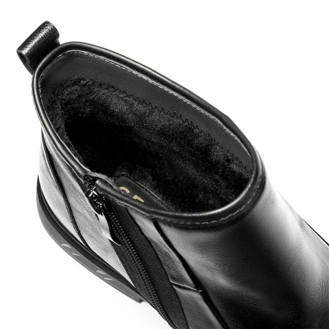 森达皮靴男2025冬季新款商场同款时尚潮流休闲短靴DB009DD5