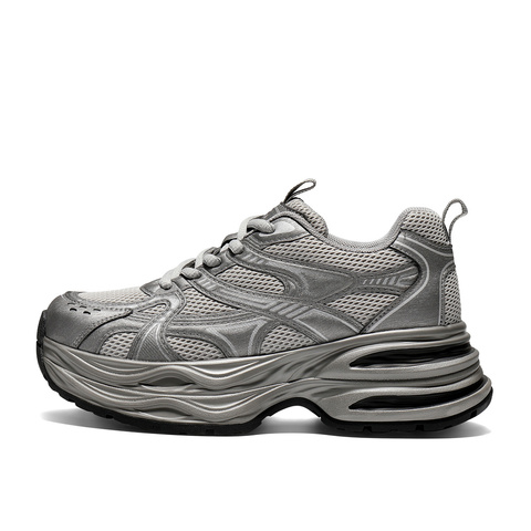 森达老爹鞋女2025季新商场同款网面厚底户外休闲鞋XVF01DM5