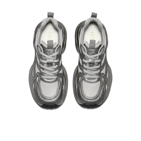 森达老爹鞋女2025季新商场同款网面厚底户外休闲鞋XVF01DM5