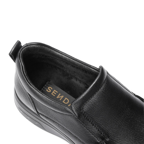 森达皮靴男2025冬季新款商场同款简约厚底休闲短靴1ZC01DD5