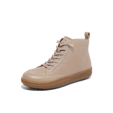 森达休闲靴女2025冬新商场同款舒适行走平底短靴4CF42DD5