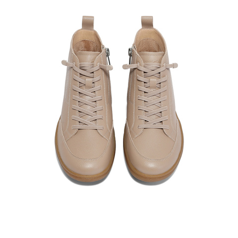 森达休闲靴女2025冬新商场同款舒适行走平底短靴4CF42DD5