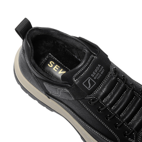 森达工装鞋男2025冬新商场同款户外徒步厚底休闲鞋2AQ01DM5