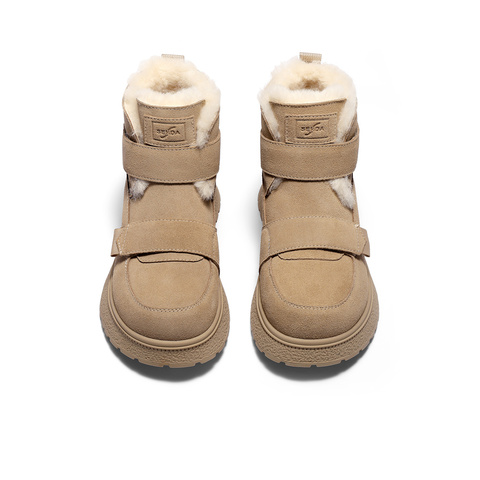 森达雪地靴女2025冬季新款商场同款户外保暖厚底短靴XSP02DD5