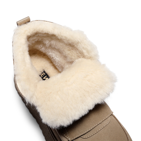 森达雪地靴女2025冬季新款商场同款户外保暖厚底短靴XSP02DD5