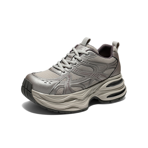 森达老爹鞋女2025季新商场同款网面厚底户外休闲鞋XVF01DM5