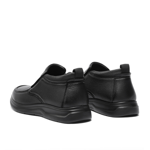 森达休闲皮鞋男2025冬新商场同款简约舒适软面单鞋1ZD02DM5