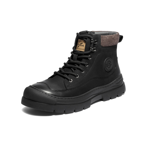 森达马丁靴男2025冬新商场同款户外徒步休闲工装靴DB011DD5