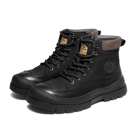 森达马丁靴男2025冬新商场同款户外徒步休闲工装靴DB011DD5